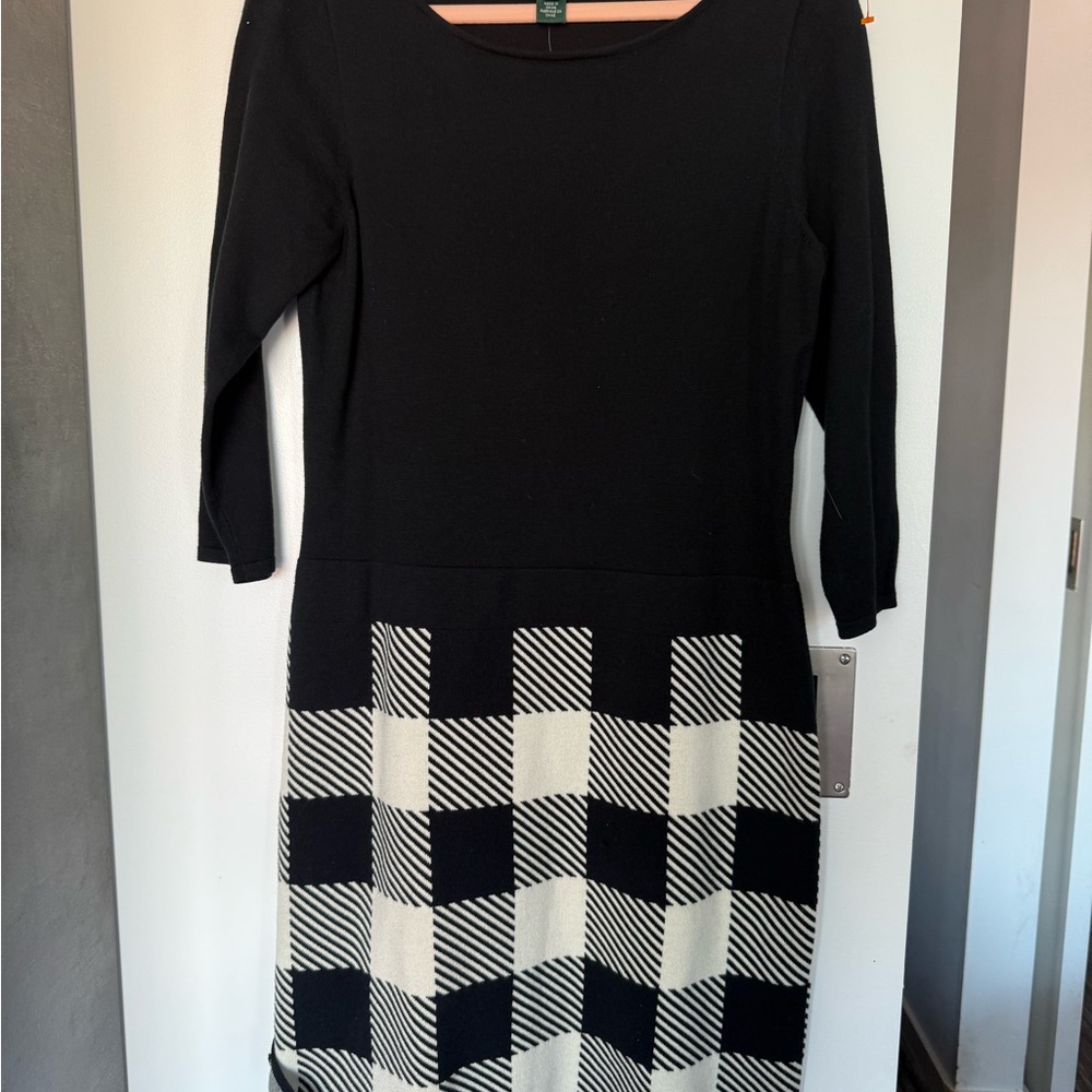 Lauren Ralph Lauren Vintage Elegant Black Dress Checkered  for a Boss Lady! - Picture 2 of 4